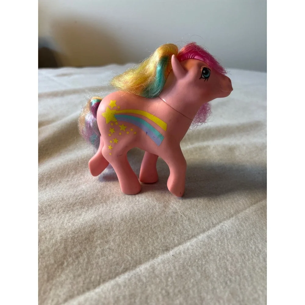 1984 Hasbro My Little Pony Pink Rainbow‎ Mane Star Symbol